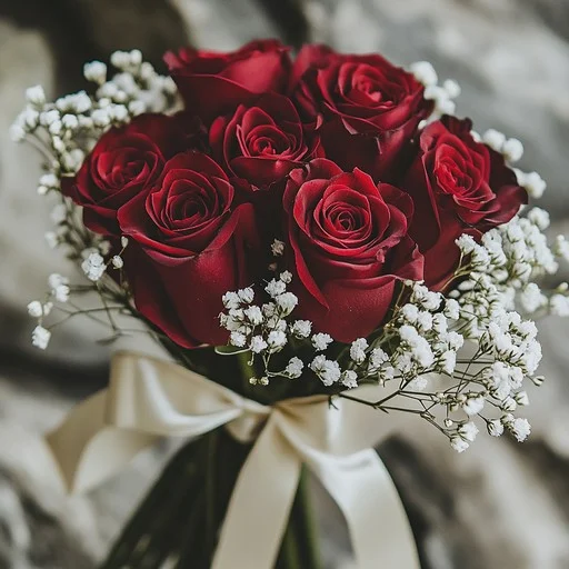elegant-rose-bouquet-stockcake